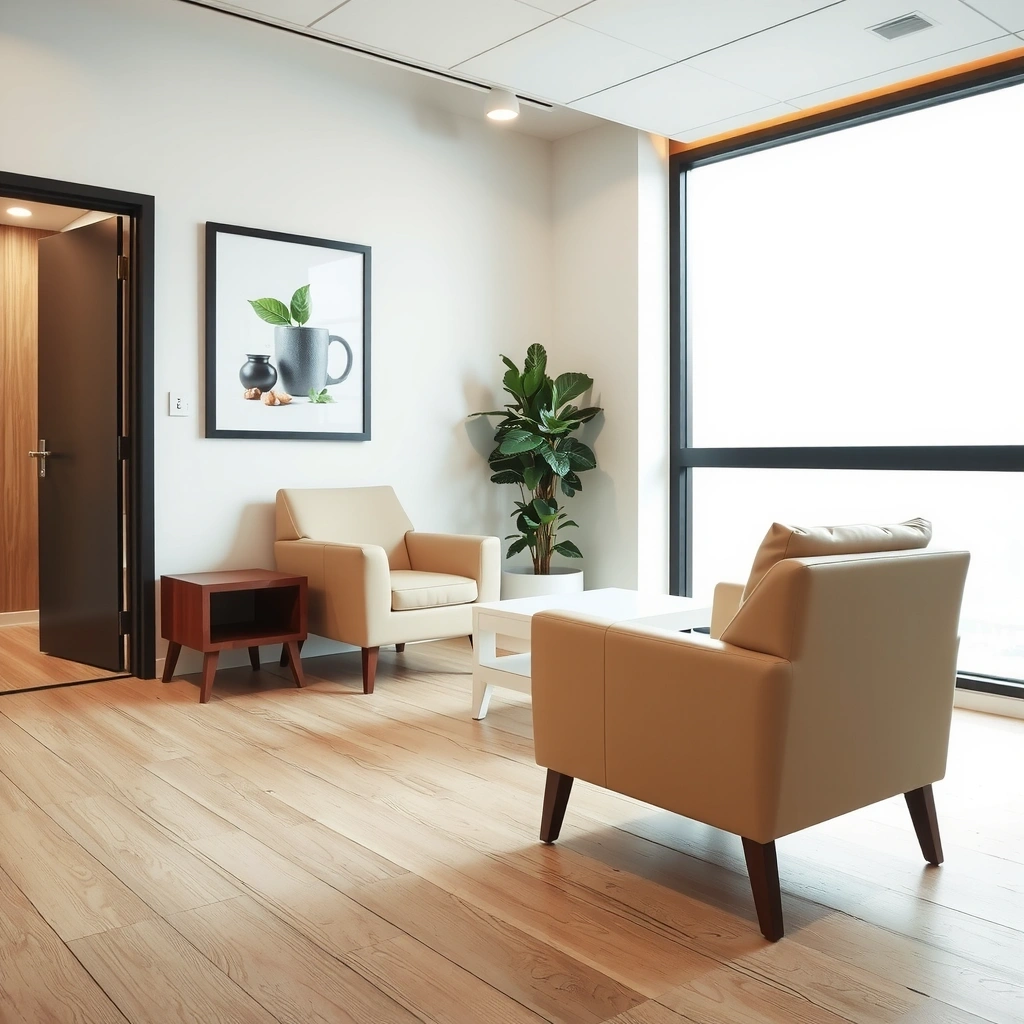 Warteraum der Praxis in Klagenfurt